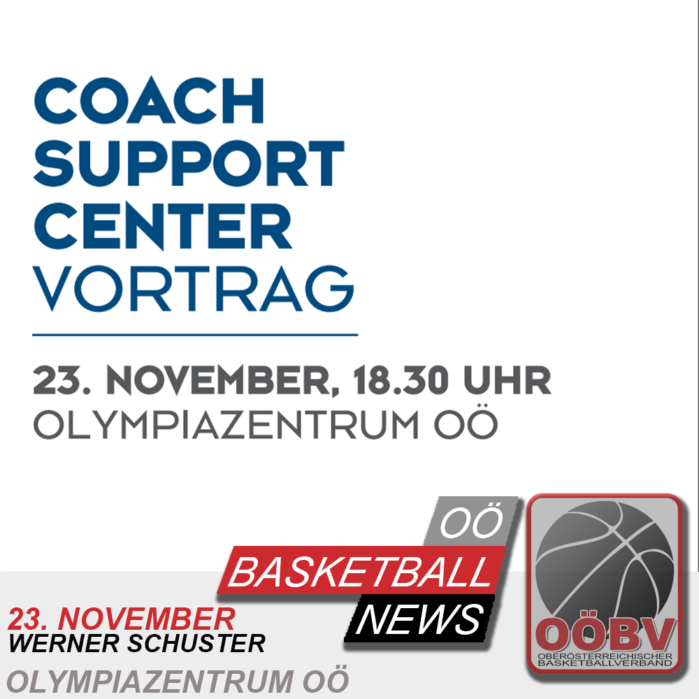 Vortrag: Werner Schuster Olympiazentrum OÖ